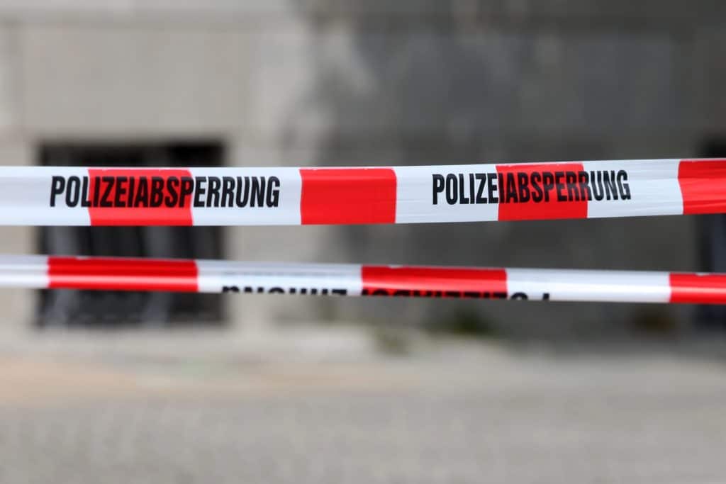 Polizeiabsperrung