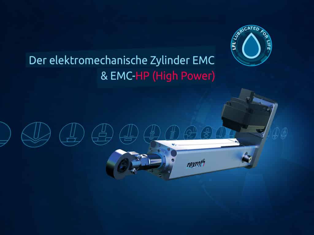 Die neuen EMC-HP Elektrozylinder von Rexroth