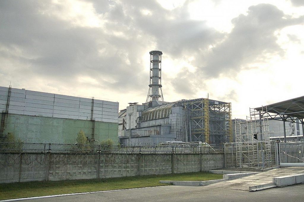 Reaktor Nummer 4 in Tschernobyl im Jahr 2007